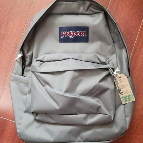 Jansport SuperBreak Plus Laptop Backpack - Graphite Grey - Picture 1 of 4